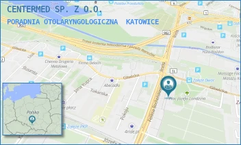 PORADNIA OTOLARYNGOLOGICZNA - CENTERMED SP. Z O.O. - UL. FELIKSA BOCHEŃSKIEGO 38A,  KATOWICE