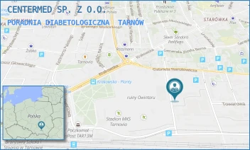 PORADNIA DIABETOLOGICZNA - CENTERMED SP. Z O.O. - UL. WOJCIECHA BANDROWSKIEGO 16A,  TARNÓW