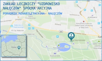 PORADNIA REHABILITACYJNA - ZAKŁAD LECZNICZY "UZDROWISKO NAŁĘCZÓW" SPÓŁKA AKCYJNA - KASZTANOWA 6,  NAŁĘCZÓW