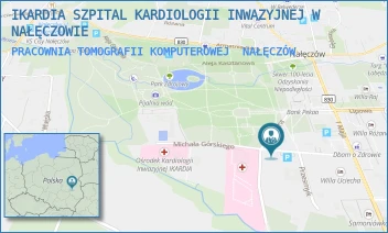 PRACOWNIA TOMOGRAFII KOMPUTEROWEJ - IKARDIA SZPITAL KARDIOLOGII INWAZYJNEJ W NAŁĘCZOWIE - MICHAŁA GÓRSKIEGO 9,  NAŁĘCZÓW