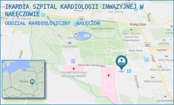ODDZIAŁ KARDIOLOGICZNY - IKARDIA SZPITAL KARDIOLOGII INWAZYJNEJ W NAŁĘCZOWIE - MICHAŁA GÓRSKIEGO 9,  NAŁĘCZÓW