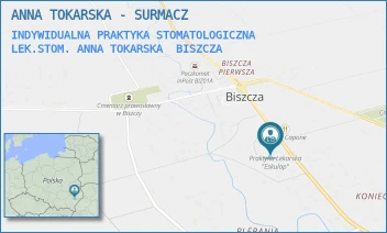 INDYWIDUALNA PRAKTYKA STOMATOLOGICZNA LEK.STOM. ANNA TOKARSKA - ANNA TOKARSKA - SURMACZ - BISZCZA 48A,  BISZCZA