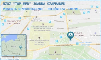 PORADNIA GINEKOLOGICZNO - POŁOŻNICZA - NZOZ "TOP-MED" JOANNA SZAFRANEK - SŁOWACKIEGO 33,  CHEŁM