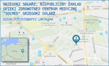 DZIAŁ FIZJOTERAPII - GRZEGORZ SOLARZ, NIEPUBLICZNY ZAKŁAD OPIEKI ZDROWOTNEJ CENTRUM MEDYCZNE "SOLMED" GRZEGORZ SOLARZ - AL. JANA PAWŁA II 19A,  WŁODAWA