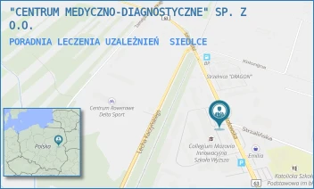 PORADNIA LECZENIA UZALEŻNIEŃ - "CENTRUM MEDYCZNO-DIAGNOSTYCZNE" SP. Z O.O. - SOKOŁOWSKA 161,  SIEDLCE