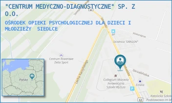 OŚRODEK OPIEKI PSYCHOLOGICZNEJ DLA DZIECI I MŁODZIEŻY - "CENTRUM MEDYCZNO-DIAGNOSTYCZNE" SP. Z O.O. - SOKOŁOWSKA 161,  SIEDLCE