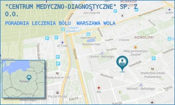 PORADNIA LECZENIA BÓLU - "CENTRUM MEDYCZNO-DIAGNOSTYCZNE" SP. Z O.O. - JÓZEFA BELLOTTIEGO 1/9-11,  WARSZAWA WOLA