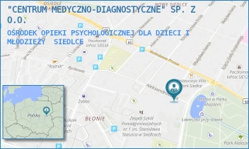 OŚRODEK OPIEKI PSYCHOLOGICZNEJ DLA DZIECI I MŁODZIEŻY - "CENTRUM MEDYCZNO-DIAGNOSTYCZNE" SP. Z O.O. - ALEKSANDROWSKA 4,  SIEDLCE