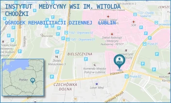 OŚRODEK REHABILITACJI DZIENNEJ - INSTYTUT  MEDYCYNY WSI IM. WITOLDA CHODŹKI - JACZEWSKIEGO 2,  LUBLIN