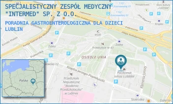 PORADNIA GASTROENTEROLOGICZNA DLA DZIECI - SPECJALISTYCZNY ZESPÓŁ MEDYCZNY "INTERMED" SP. Z O.O. - GŁOWACKIEGO 35,  LUBLIN