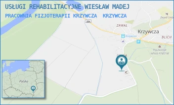 PRACOWNIA FIZJOTERAPII KRZYWCZA - USŁUGI REHABILITACYJNE WIESŁAW MADEJ - KRZYWCZA 52,  KRZYWCZA