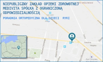 PORADNIA ORTOPEDYCZNA DLA DZIECI - NIEPUBLICZNY ZAKŁAD OPIEKI ZDROWOTNEJ MEDIVITA SPÓŁKA Z OGRANICZONĄ ODPOWIEDZIALNOŚCIĄ - WARSZAWSKA 100,  RYKI