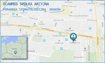 PORADNIA STOMATOLOGICZNA - SCANMED SPÓŁKA AKCYJNA - UL. ARMII KRAJOWEJ 5,  KRAKÓW
