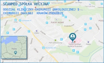 ODDZIAŁ KLINICZNY CHIRURGII ONKOLOGICZNEJ I CHIRURGII OGÓLNEJ - SCANMED SPÓŁKA AKCYJNA - UL. ADAMA BOCHENKA 12,  KRAKÓW-PODGÓRZE