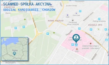 ODDZIAŁ KARDIOLOGII - SCANMED SPÓŁKA AKCYJNA - UL. STRZELCÓW BYTOMSKICH 11,  CHORZÓW