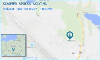 ODDZIAŁ OKULISTYCZNY - SCANMED SPÓŁKA AKCYJNA - UL. WIEJSKA 4,  CHORZÓW