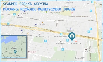 PRACOWNIA REZONANSU MAGNETYCZNEGO - SCANMED SPÓŁKA AKCYJNA - UL. ARMII KRAJOWEJ 5,  KRAKÓW