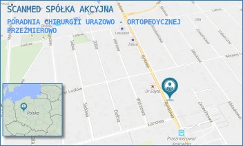 PORADNIA CHIRURGII URAZOWO - ORTOPEDYCZNEJ - SCANMED SPÓŁKA AKCYJNA - RYNKOWA 63,  PRZEŹMIEROWO