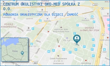 PORADNIA OKULISTYCZNA DLA DZIECI - CENTRUM OKULISTYKI OKO-MED SPÓŁKA Z O.O. - POLNA 9A,  ZAMOŚĆ
