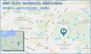 PORADNIA AUDIOLOGICZNA - NOWY SŁUCH MAŁGORZATA NOWACZYŃSKA - POLNA 16C,  ZAMOŚĆ