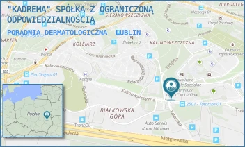 PORADNIA DERMATOLOGICZNA - "KADREMA" SPÓŁKA Z OGRANICZONĄ ODPOWIEDZIALNOŚCIĄ - KALINOWSZCZYZNA 46/B,  LUBLIN