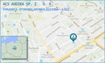 PORADNIA OTORYNOLARYNGOLOGICZNA - ACS AUDIKA SP. Z   O. O. - UL. LOKATORSKA 10,  ŁÓDŹ