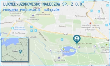 PORADNIA PRELUKSACJI - LUXMED-UZDROWISKO NAŁĘCZÓW SP. Z O.O. - KASZTANOWA 6,  NAŁĘCZÓW