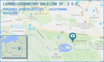 PORADNIA KARDIOLOGICZNA - KASZTANOWA - LUXMED-UZDROWISKO NAŁĘCZÓW SP. Z O.O. - KASZTANOWA 6,  NAŁĘCZÓW