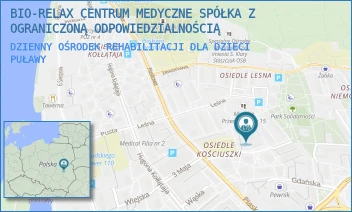 DZIENNY OŚRODEK REHABILITACJI DLA DZIECI - BIO-RELAX CENTRUM MEDYCZNE SPÓŁKA Z OGRANICZONĄ ODPOWIEDZIALNOŚCIĄ - STANISŁAWA EUSTACHIEWICZA 3,  PUŁAWY