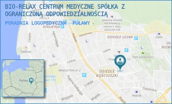 PORADNIA LOGOPEDYCZNA - BIO-RELAX CENTRUM MEDYCZNE SPÓŁKA Z OGRANICZONĄ ODPOWIEDZIALNOŚCIĄ - STANISŁAWA EUSTACHIEWICZA 3,  PUŁAWY