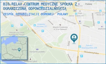 ZESPÓŁ REHABILITACJI DOMOWEJ - BIO-RELAX CENTRUM MEDYCZNE SPÓŁKA Z OGRANICZONĄ ODPOWIEDZIALNOŚCIĄ - ZIELONA 28A,  PUŁAWY