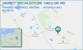 PORADNIA CHIRURGII URAZOWO - ORTOPEDYCZNEJ - GABINETY SPECJALISTYCZNE CONSILIUM MED - WARSZAWSKA 88,  WISZNICE