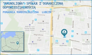 PORADNIA KARDIOLOGICZNA - "MAGNOLIOWA" SPÓŁKA Z OGRANICZONĄ ODPOWIEDZIALNOŚCIĄ - MAGNOLIOWA 2,  LUBLIN
