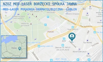 MED-LASER PORADNIA DERMATOLOGICZNA - NZOZ MED-LASER BORZĘCKI SPÓŁKA JAWNA - MŁYŃSKA 14A,  LUBLIN