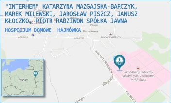 HOSPICJUM DOMOWE - "INTERHEM" KATARZYNA MAZGAJSKA-BARCZYK, MAREK MILEWSKI, JAROSŁAW PISZCZ, PIOTR RADZIWON SPÓŁKA JAWNA - LIPOWA 190/BLOK D,  HAJNÓWKA