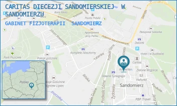 GABINET FIZJOTERAPII - CARITAS DIECEZJI SANDOMIERSKIEJ  W SANDOMIERZU - OPATOWSKA 10.,  SANDOMIERZ