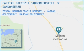 ZESPÓŁ REHABILITACJI DOMOWEJ - MAJDAN GOLCZAŃSKI - CARITAS DIECEZJI SANDOMIERSKIEJ  W SANDOMIERZU - MAJDAN GOLCZAŃSKI 61,  MAJDAN GOLCZAŃSKI