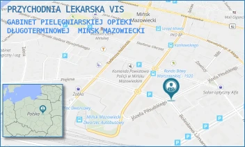 GABINET PIELĘGNIARSKIEJ OPIEKI DŁUGOTERMINOWEJ - VIS SENIOR SPÓŁKA Z OGRANICZONĄ ODPOWIEDZIALNOŚCIĄ - PIŁSUDSKIEGO 42A,  MIŃSK MAZOWIECKI