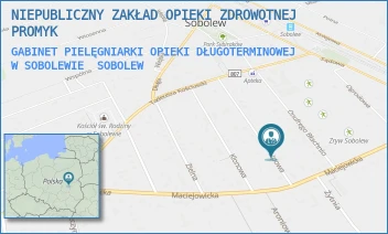 GABINET PIELĘGNIARKI OPIEKI DŁUGOTERMINOWEJ W SOBOLEWIE - NIEPUBLICZNY ZAKŁAD OPIEKI ZDROWOTNEJ PROMYK - LIPOWA 15,  SOBOLEW
