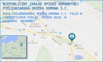 NZOZ PIELĘGNIARSKA OPIEKA DOMOWA S.C. FILIA W SIEMIATYCZACH PIELĘG. OPIEKA DŁUG. W HAJNÓWCE - NIEPUBLICZNY ZAKŁAD OPIEKI ZDROWOTNEJ PIELĘGNIARSKA OPIEKA DOMOWA S.C. - 3 MAJA 59,  HAJNÓWKA