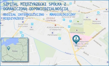 ODDZIAŁ INTERNISTYCZNO - KARDIOLOGICZNY - SZPITAL MIĘDZYRZECKI SPÓŁKA Z OGRANICZONĄ ODPOWIEDZIALNOŚCIĄ - UL. KONSTYTUCJI 3 MAJA 35,  MIĘDZYRZECZ