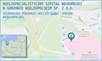 WOJEWÓDZKA PORADNIA OKULISTYCZNA - WIELOSPECJALISTYCZNY SZPITAL WOJEWÓDZKI W GORZOWIE WIELKOPOLSKIM SP. Z O.O. - UL. JANA DEKERTA 1,  GORZÓW WIELKOPOLSKI