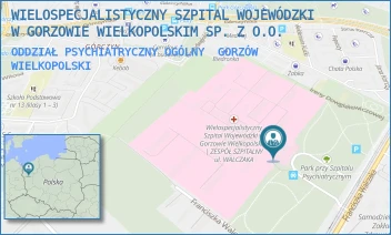 ODDZIAŁ PSYCHIATRYCZNY OGÓLNY - WIELOSPECJALISTYCZNY SZPITAL WOJEWÓDZKI W GORZOWIE WIELKOPOLSKIM SP. Z O.O. - UL. FRANCISZKA WALCZAKA 42,  GORZÓW WIELKOPOLSKI