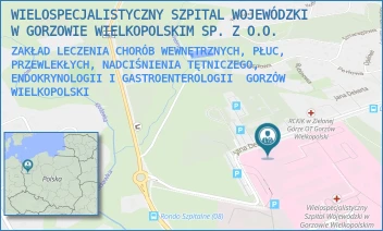 ZAKŁAD LECZENIA CHORÓB WEWNĘTRZNYCH, PŁUC, PRZEWLEKŁYCH, NADCIŚNIENIA TĘTNICZEGO, ENDOKRYNOLOGII I GASTROENTEROLOGII - WIELOSPECJALISTYCZNY SZPITAL WOJEWÓDZKI W GORZOWIE WIELKOPOLSKIM SP. Z O.O. - UL. JANA DEKERTA 1,  GORZÓW WIELKOPOLSKI