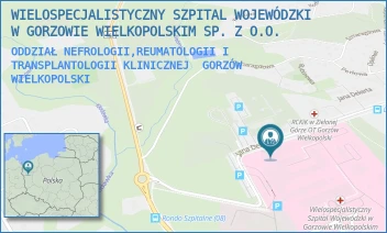 ODDZIAŁ NEFROLOGII,REUMATOLOGII I TRANSPLANTOLOGII KLINICZNEJ - WIELOSPECJALISTYCZNY SZPITAL WOJEWÓDZKI W GORZOWIE WIELKOPOLSKIM SP. Z O.O. - UL. JANA DEKERTA 1,  GORZÓW WIELKOPOLSKI