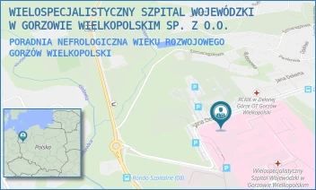 PORADNIA NEFROLOGICZNA WIEKU ROZWOJOWEGO - WIELOSPECJALISTYCZNY SZPITAL WOJEWÓDZKI W GORZOWIE WIELKOPOLSKIM SP. Z O.O. - UL. JANA DEKERTA 1,  GORZÓW WIELKOPOLSKI
