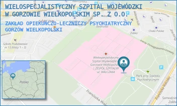 ZAKŁAD OPIEKUŃCZO-LECZNICZY PSYCHIATRYCZNY - WIELOSPECJALISTYCZNY SZPITAL WOJEWÓDZKI W GORZOWIE WIELKOPOLSKIM SP. Z O.O. - UL. FRANCISZKA WALCZAKA 42,  GORZÓW WIELKOPOLSKI