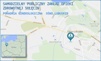 PORADNIA GINEKOLOGICZNA - SAMODZIELNY PUBLICZNY ZAKŁAD OPIEKI ZDROWOTNEJ SULĘCIN - UL. RYBACKA 3A,  OŚNO LUBUSKIE
