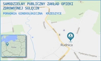 PORADNIA GINEKOLOGICZNA - SAMODZIELNY PUBLICZNY ZAKŁAD OPIEKI ZDROWOTNEJ SULĘCIN - UL. GORZOWSKA 5,  KRZESZYCE