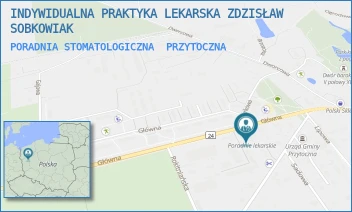 PORADNIA STOMATOLOGICZNA - INDYWIDUALNA PRAKTYKA LEKARSKA ZDZISŁAW SOBKOWIAK - UL. GŁÓWNA 1/A,  PRZYTOCZNA